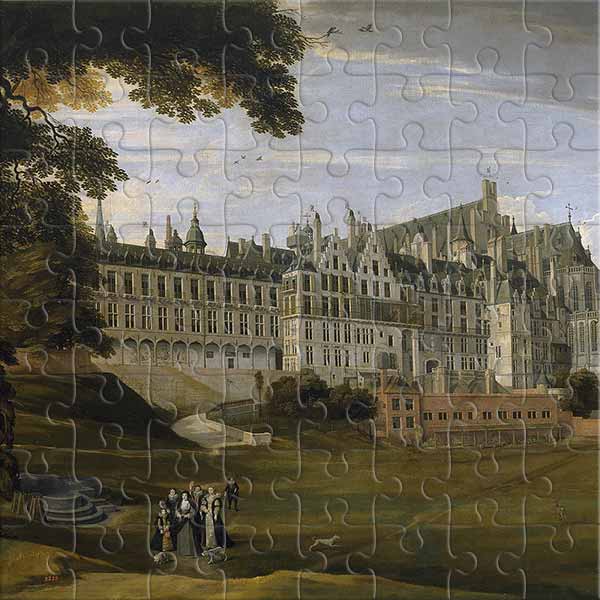 The Palace of Coudenberg (by Jan Brueghel the Younger) Jigsaw Puzzle