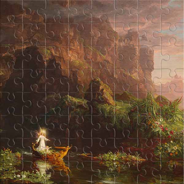 The Voyage of Life: Childhood (by Thomas Cole) Jigsaw Puzzle