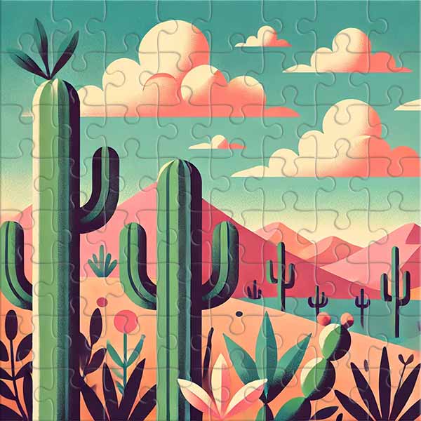 Colors of the Desert Sunset Jigsaw Puzzle