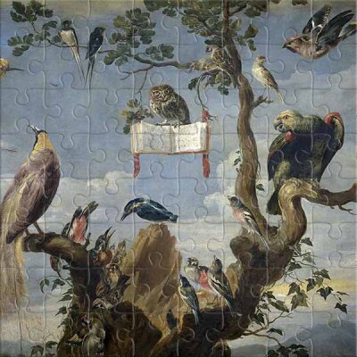 Konzert der Vögel (von Frans Snyders) Puzzle