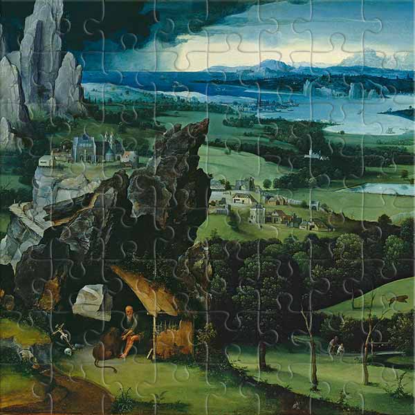 Landscape with Saint Jerome (by Joachim Patinir) Jigsaw Puzzle