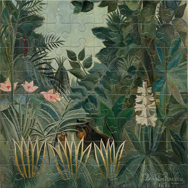 The Equatorial Jungle (by Henri Rousseau) Jigsaw Puzzle