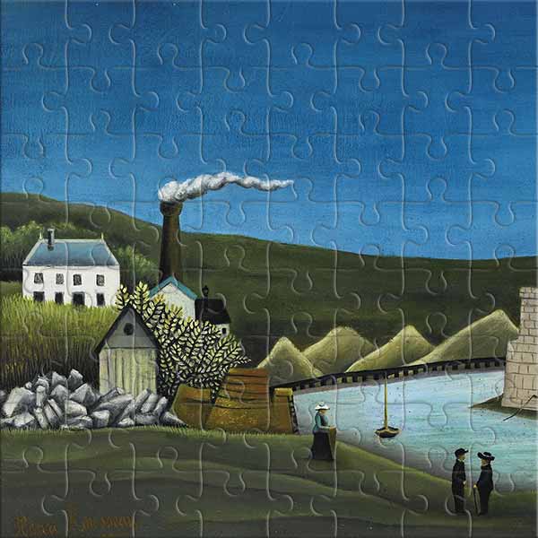 The Seine in Suresnes (by Henri Rousseau) Jigsaw Puzzle