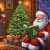 Christmas Evening with Santa Jigsaw Puzzle