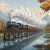 Autumn Steam Train Route Jigsaw Puzzle