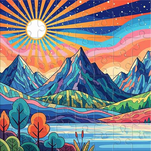 Colorful Landscape Jigsaw Puzzle