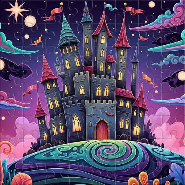 Enchanted Castle of Dracula Jigsaw Puzzle