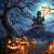 Haunted House on Halloween Jigsaw Puzzle