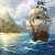 Pirate Ship on the Open Sea Jigsaw Puzzle