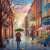 Walk Through the Autumn City in the Rain Jigsaw Puzzle