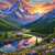 Mountain Valley at Sunset Jigsaw Puzzle Mountain Valley at Sunset Jigsaw Puzzle