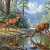 Deer Family in the Winter Forest Jigsaw Puzzle