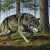 Gray Wolves in the Misty Forest Jigsaw Puzzle