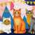 Three Cheerful Cats Jigsaw Puzzle Three Cheerful Cats Jigsaw Puzzle