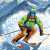 High-Speed Ski Descent Jigsaw Puzzle