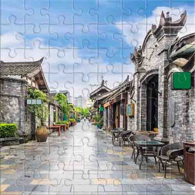 Authentische Architektur Ostasiens Puzzle
