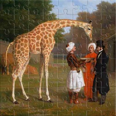 Nubian Giraffe (Jacques-Laurent Agasse) Jigsaw Puzzle