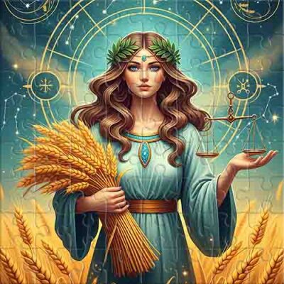 La dama estelar y la cosecha dorada Rompecabezas