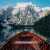 Wooden Boat in the Middle of a Mountain Lake Jigsaw Puzzle