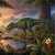 Evening in the Prehistoric Jungle Jigsaw Puzzle