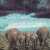 Elephants Under a Stormy Sky in the Savannah Jigsaw Puzzle