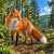 Waldlandschaft mit Fuchs Puzzle