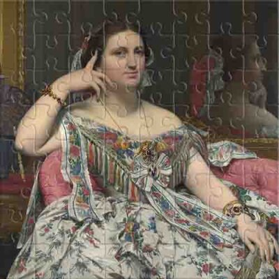 Madame Moitessier (Jean-Auguste-Dominique Ingres) Rompecabezas