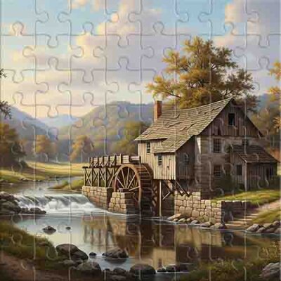 Antiguo Molino de Agua junto al Río - Rompecabezas en línea | Jigsaw ...