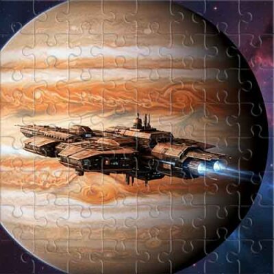 Eine Weltraum-Odyssee über dem Jupiter Puzzle