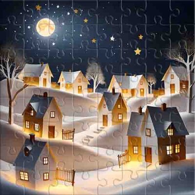 Noche de Invierno Silenciosa Rompecabezas