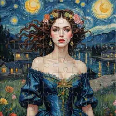Magic of the Starry Night Jigsaw Puzzle