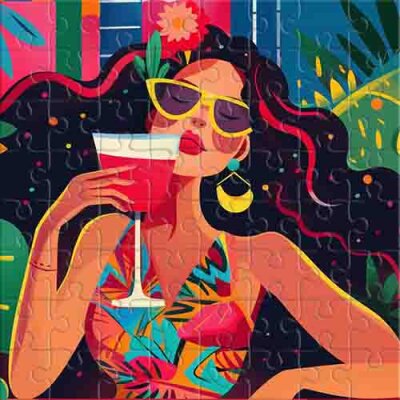 Ambiente soleado de la gran ciudad Rompecabezas