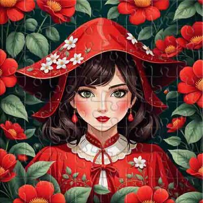 Blick durch die Blumen Puzzle
