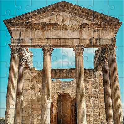 Le Temple du Capitole à Dougga (Tunisie) Puzzle
