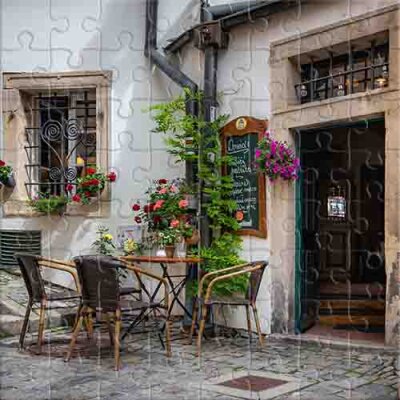 Café en el casco antiguo