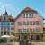Hotel «Goldene Krone» in a European City Square Jigsaw Puzzle