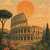 Sunset Over the Eternal City Jigsaw Puzzle
