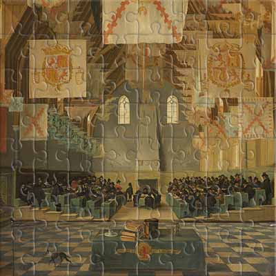 La Gran Asamblea de 1651 (Anthonie Palamedes) Rompecabezas