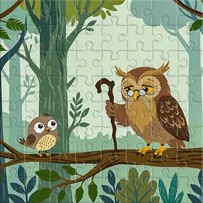 Conseils du hibou sage Puzzle