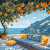 Orangenterrasse am Meer Puzzle