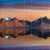 Reflet des montagnes au coucher du soleil Puzzle