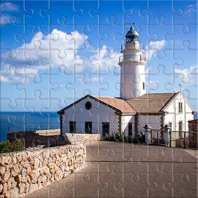 Seascape with Lighthouse Jigsaw Puzzle