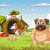 Fun Dogs in the Yard Jigsaw Puzzle