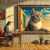 Fantasie mit einem roten Kater Puzzle