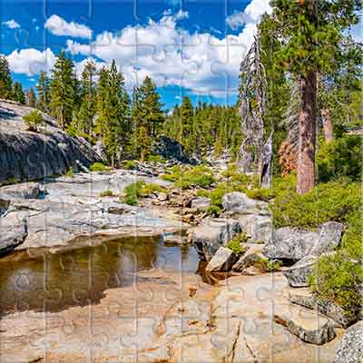 Summer Landscape in Yosemite National Park (USA) Jigsaw Puzzle