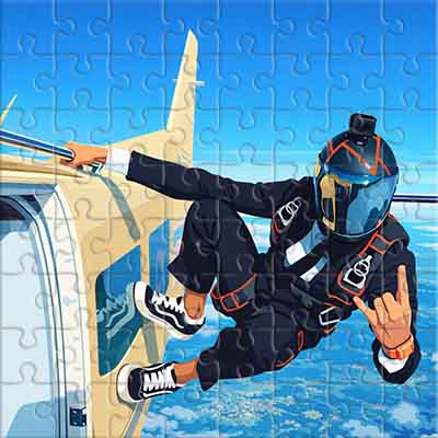 Le Saut du Parachutiste Puzzle