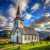 Picturesque Landscape with a White Church Jigsaw Puzzle