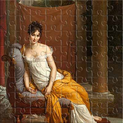 Porträt der Madame Récamier (François Gérard) Puzzle