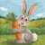 A Cheerful Bunny with a Big Carrot Jigsaw Puzzle
