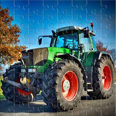 Fendt Tractor on the Road Jigsaw Puzzle